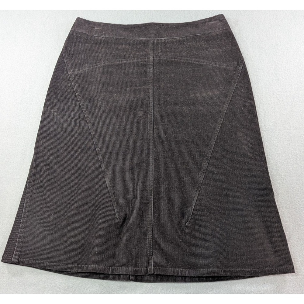 The Limited Womens Stretch Corduroy A-Line Skirt 4 Dark Brown Solid